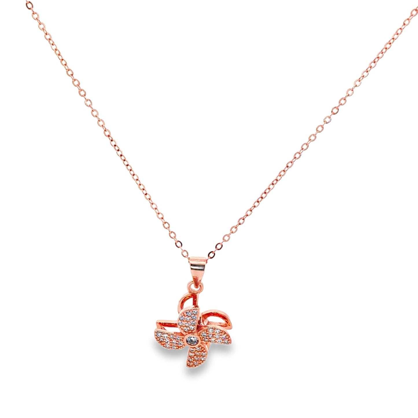 Flora Sparkle Pendant Necklace