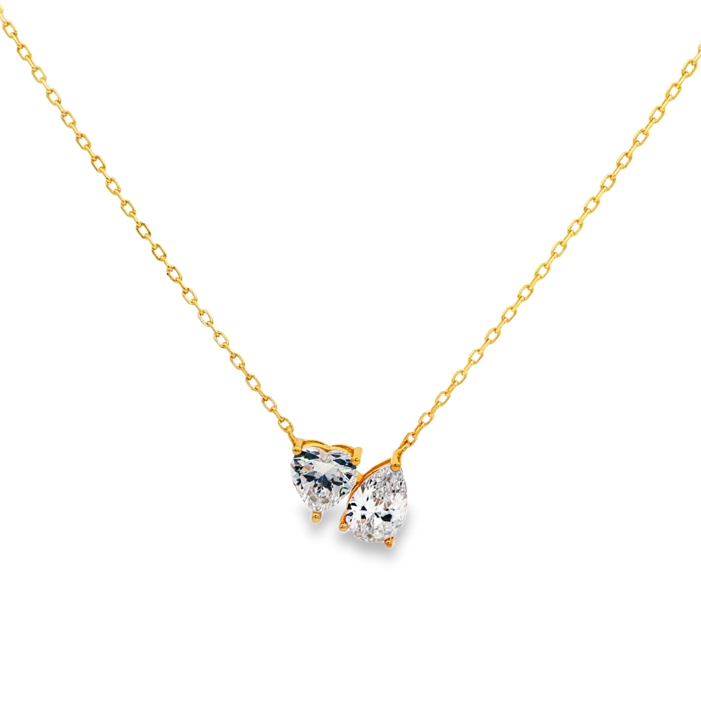 Golden Twin Love Pendant