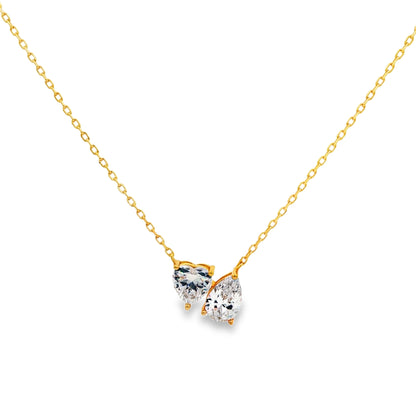 Golden Twin Love Pendant