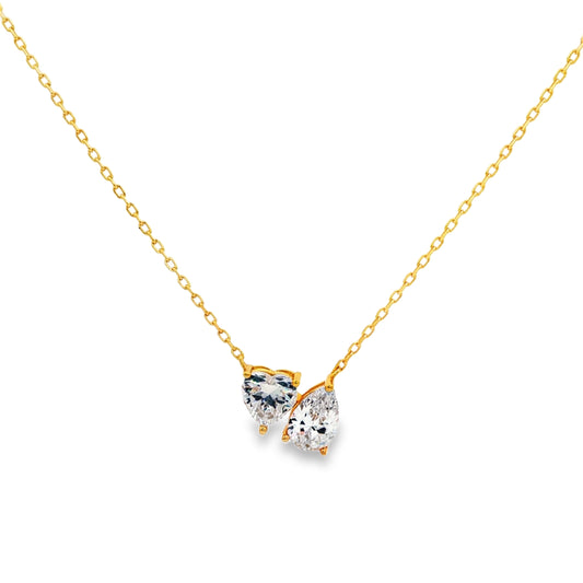 Golden Twin Love Pendant