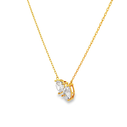 Golden Twin Love Pendant