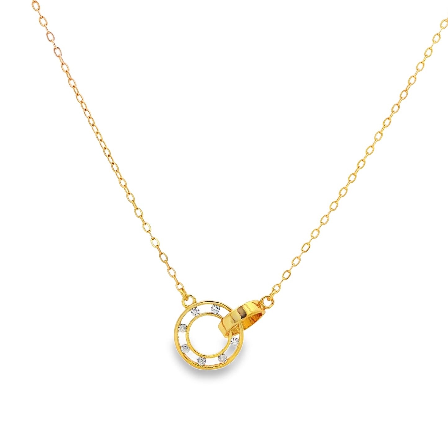 Eternal Circle Duo Pendant