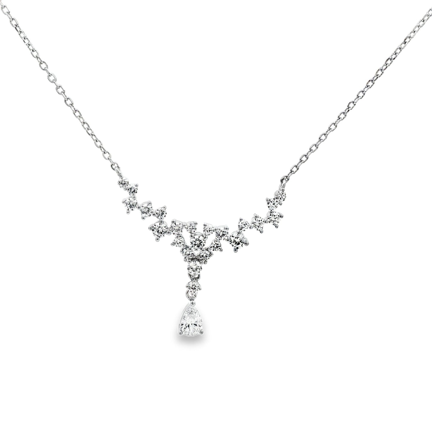 Celestial Vine Diamond Drop Necklace