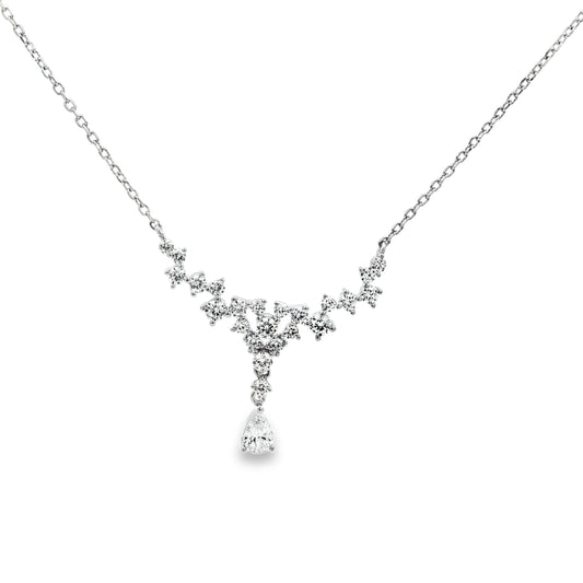 Celestial Vine Diamond Drop Necklace
