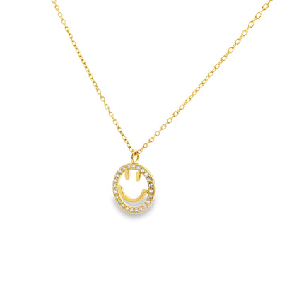 Golden Joy Smile Pendant