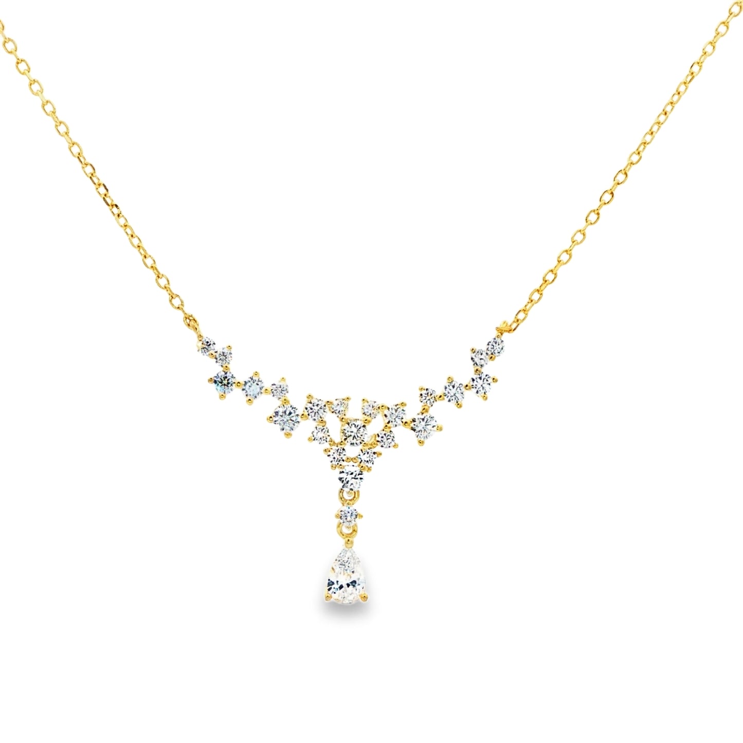 Celeste Drop Diamond Necklace