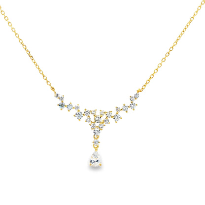 Celeste Drop Diamond Necklace