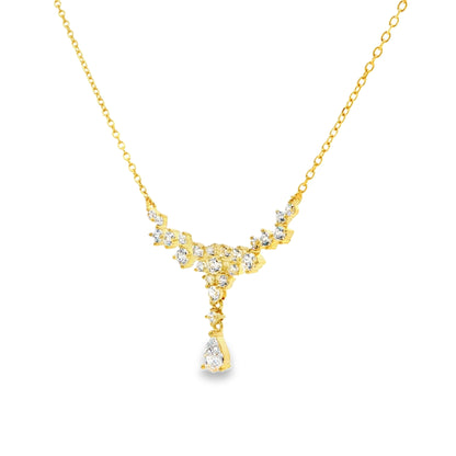 Celeste Drop Diamond Necklace