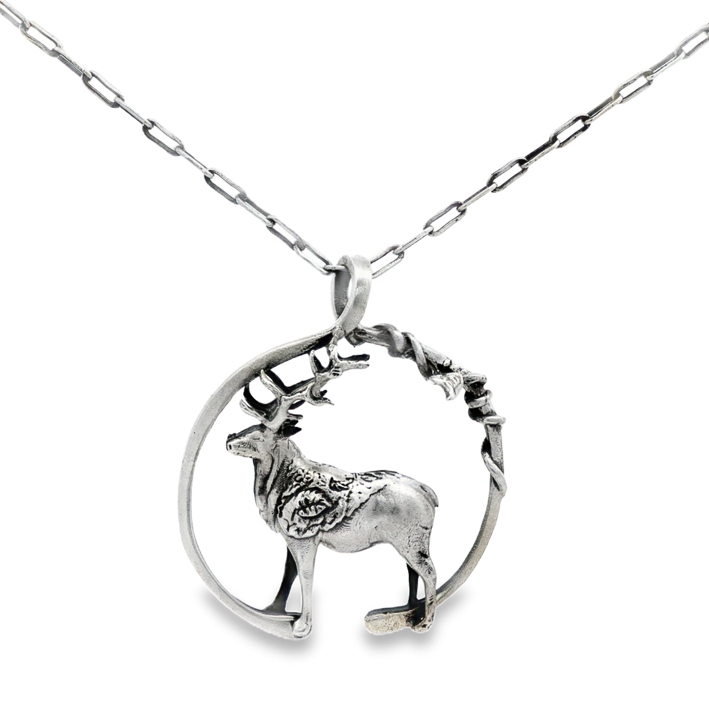 Majestic Stag Emblem Pendant