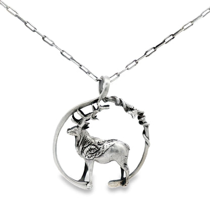 Majestic Stag Emblem Pendant