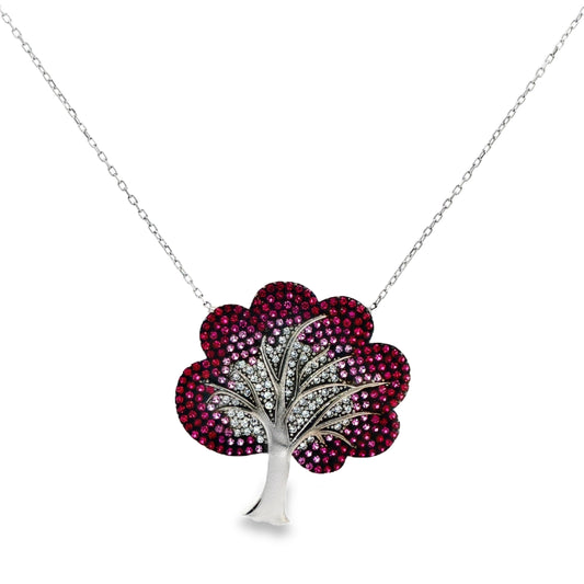 Blossoming Radiance Tree Pendant