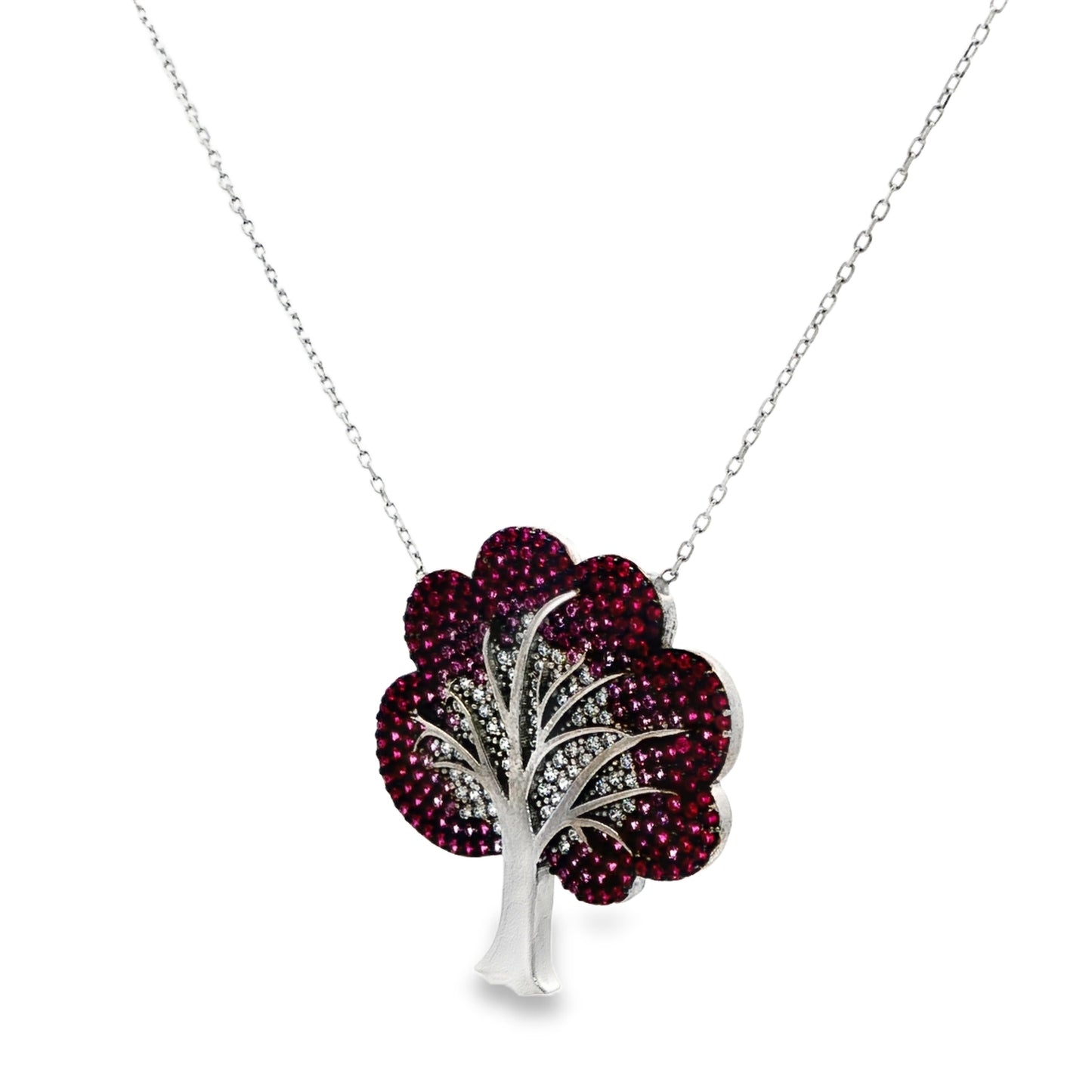 Blossoming Radiance Tree Pendant