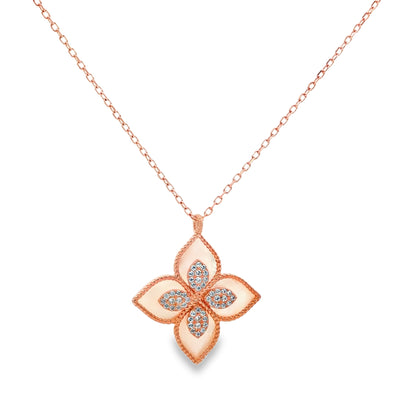 Blush Bloom Floral Pendant
