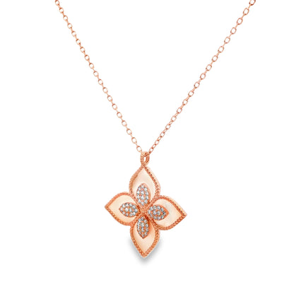Blush Bloom Floral Pendant