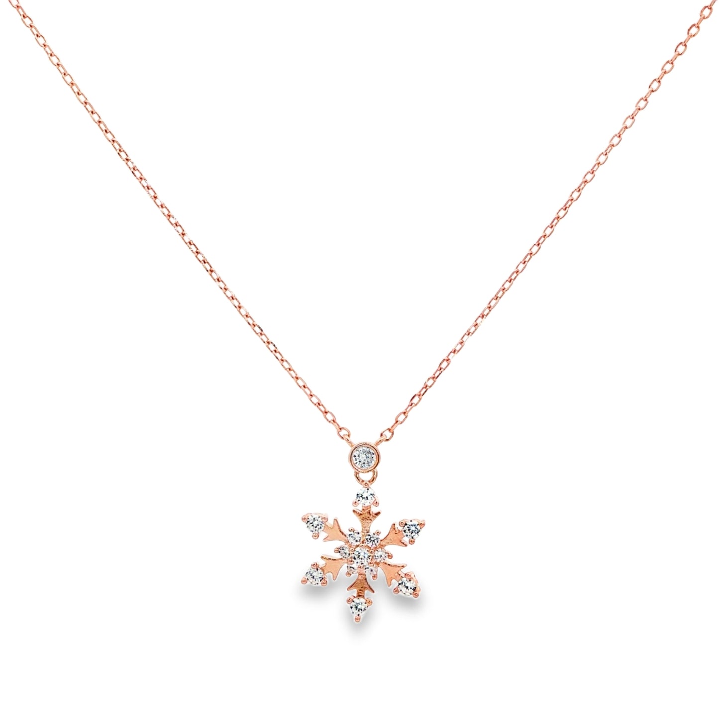 Snowflake Sparkle Drop Pendant