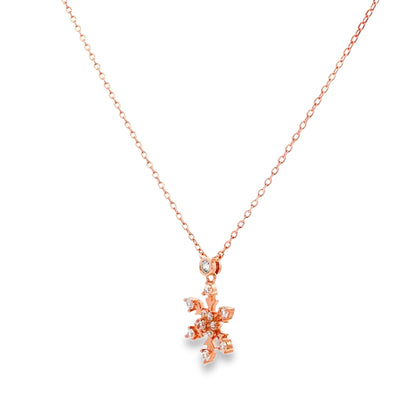 Snowflake Sparkle Drop Pendant