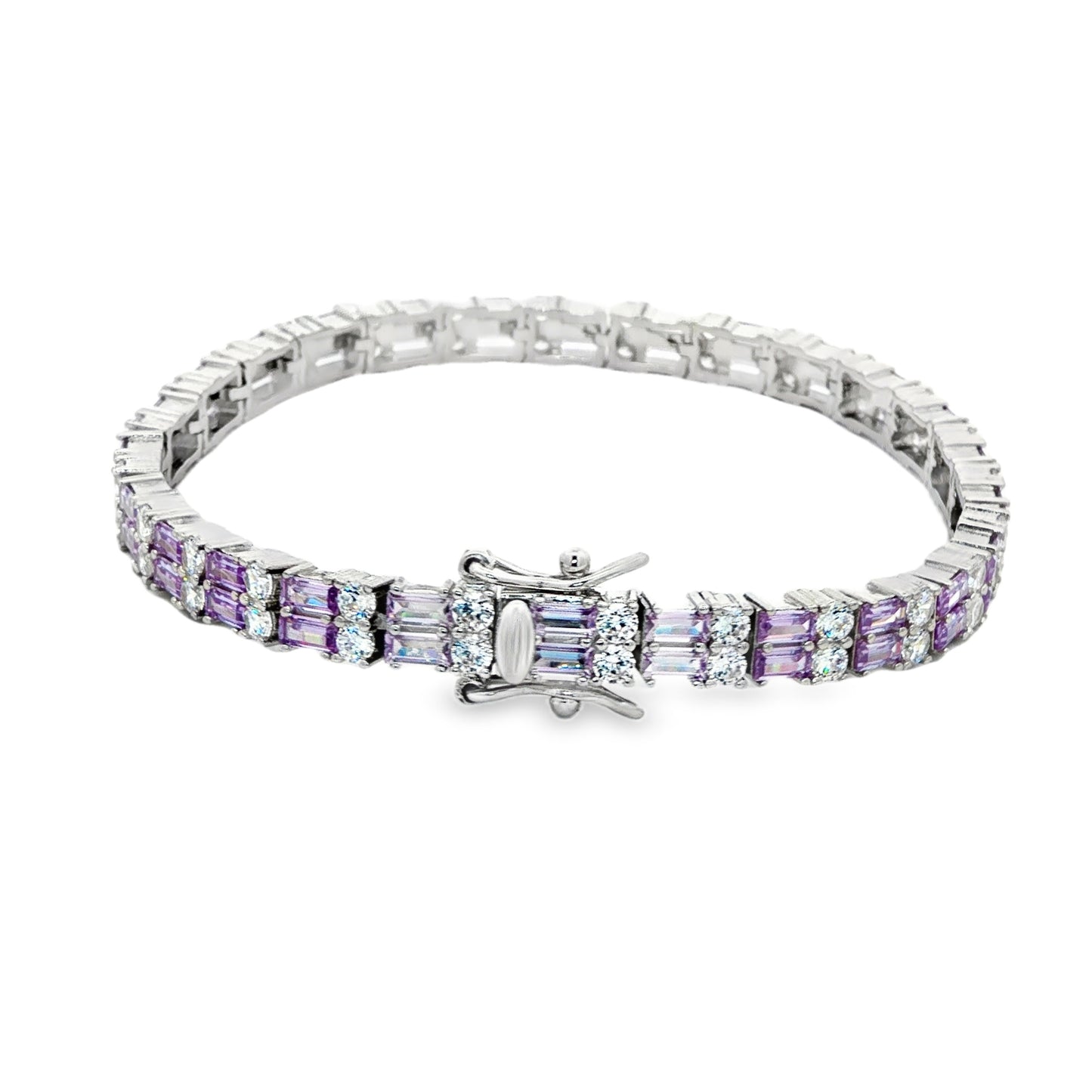 Lavender Crystal Tennis Bracelet