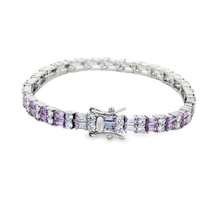 Lavender Crystal Tennis Bracelet