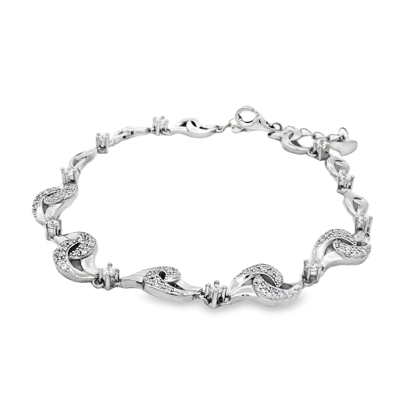 Silver Infinity Sparkle Bracelet