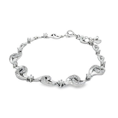 Silver Infinity Sparkle Bracelet