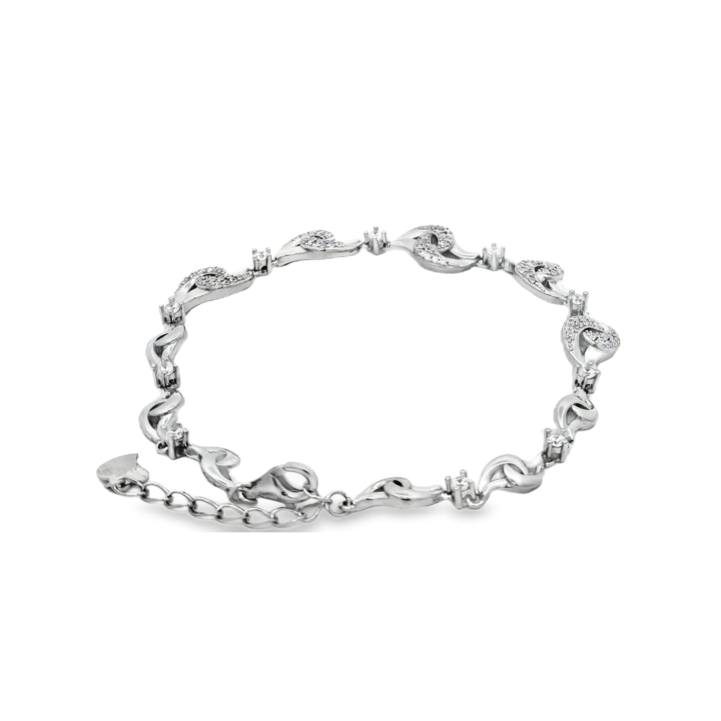 Silver Infinity Sparkle Bracelet