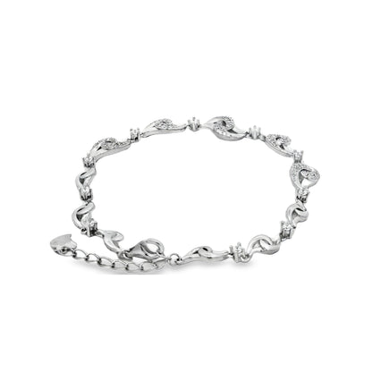 Silver Infinity Sparkle Bracelet