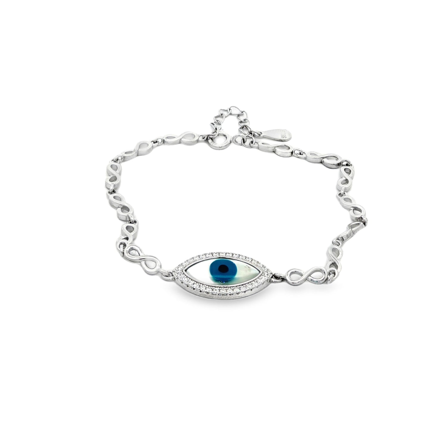 Evil Eye Infinity Charm Bracelet