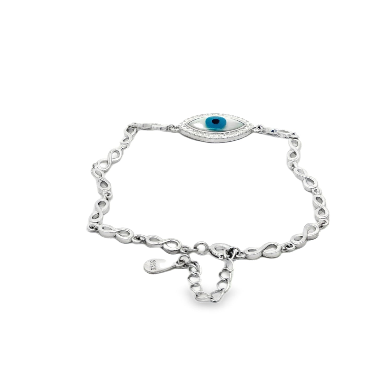 Evil Eye Infinity Charm Bracelet