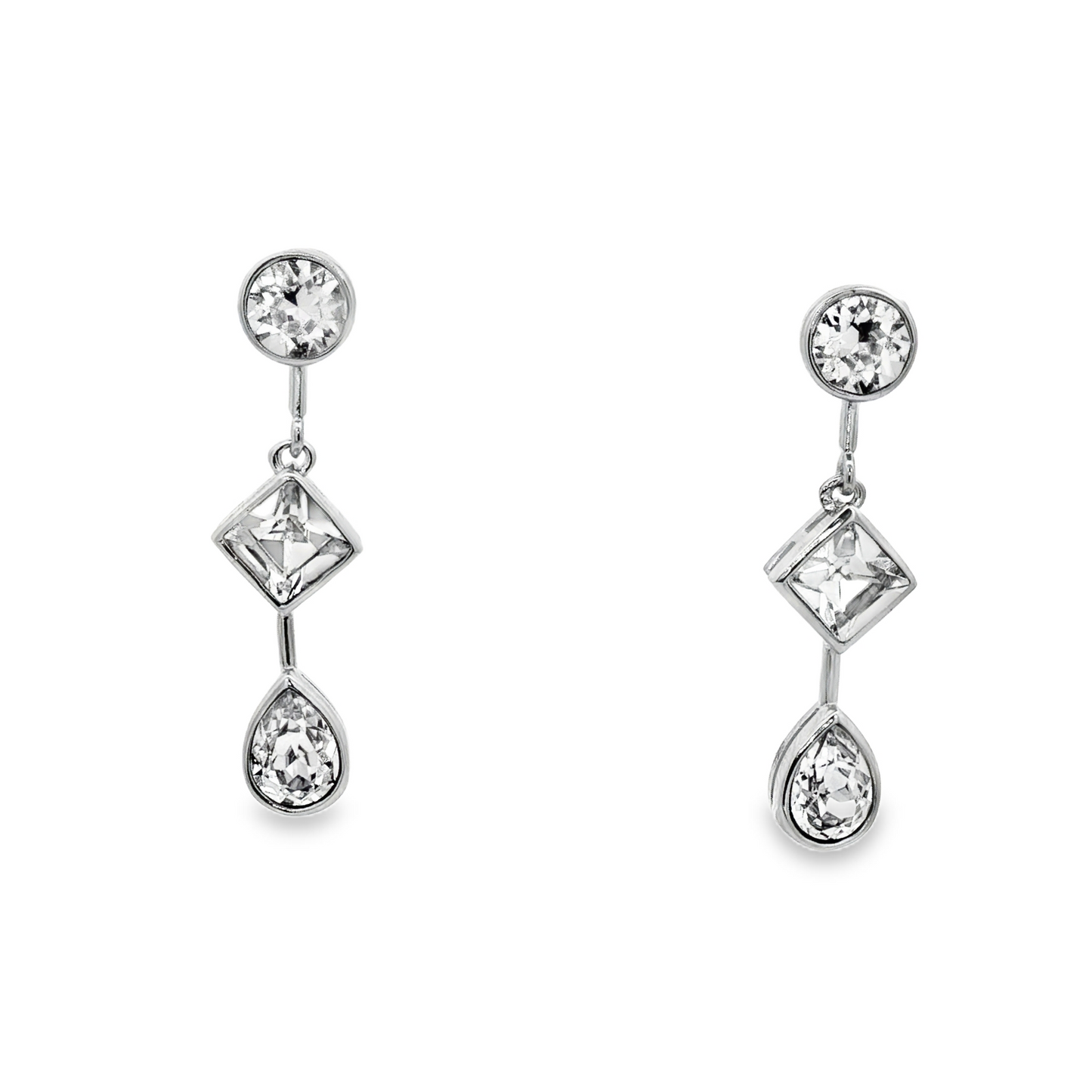 Crystal Cascade Drop Earrings