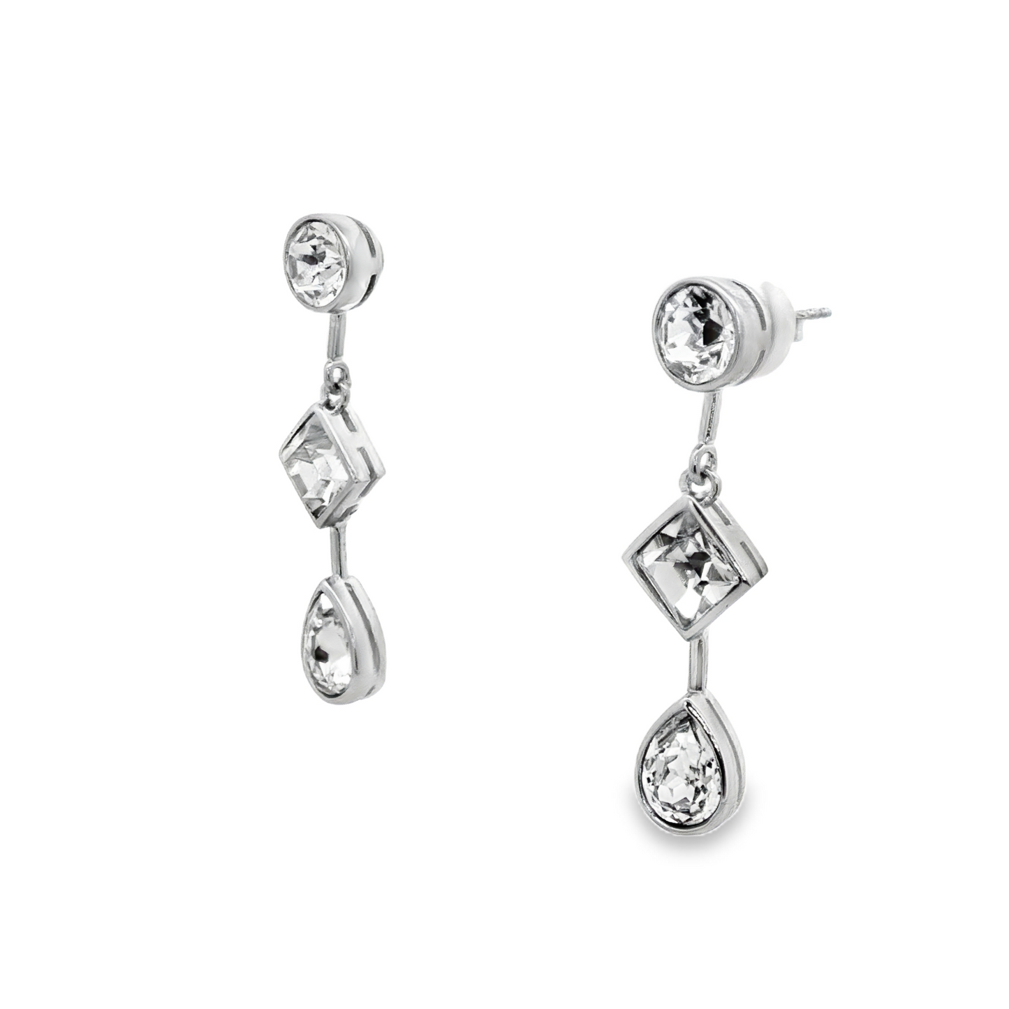 Crystal Cascade Drop Earrings