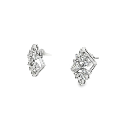 Floral Radiance Frame Earrings