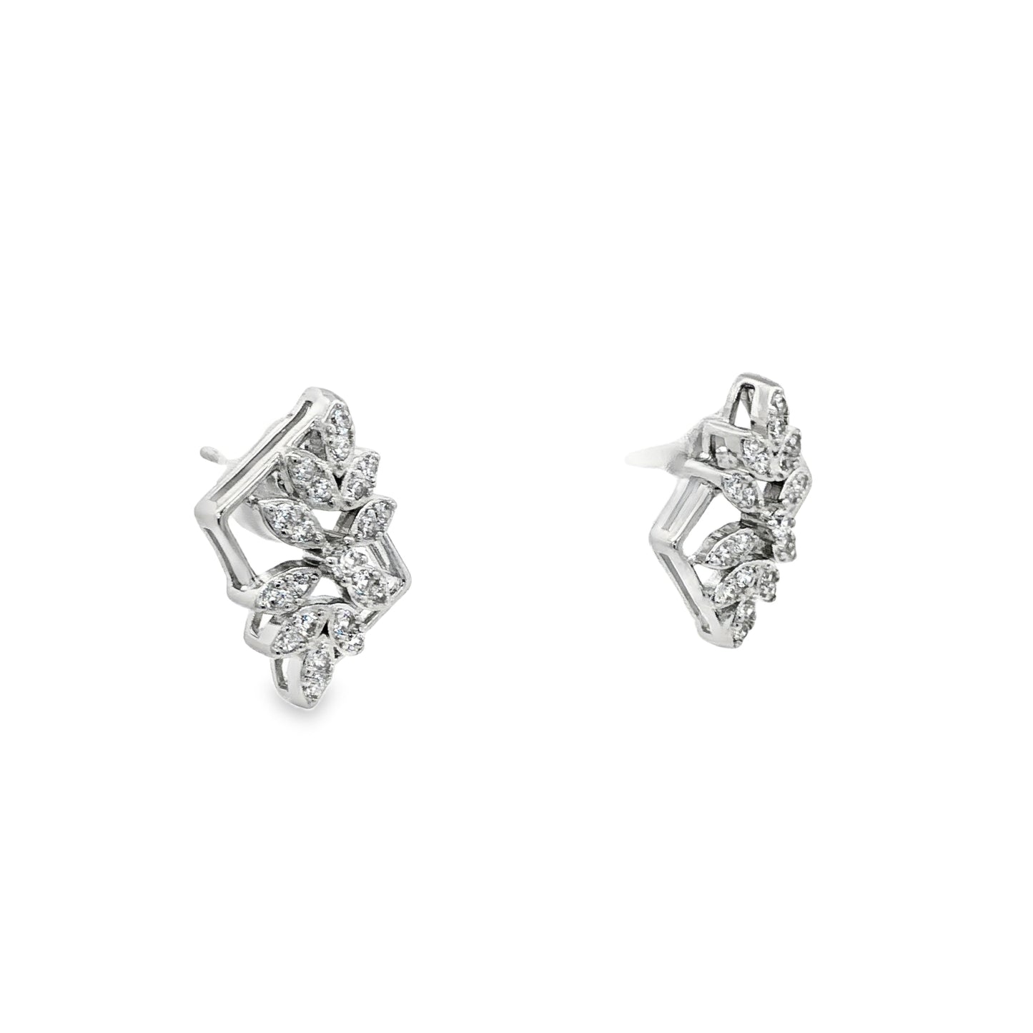 Floral Radiance Frame Earrings