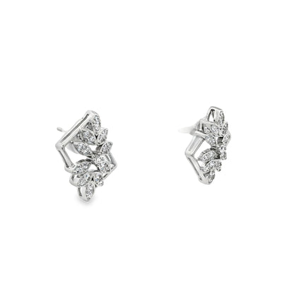 Floral Radiance Frame Earrings
