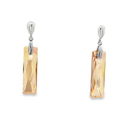 Golden Prism Drop Earrings