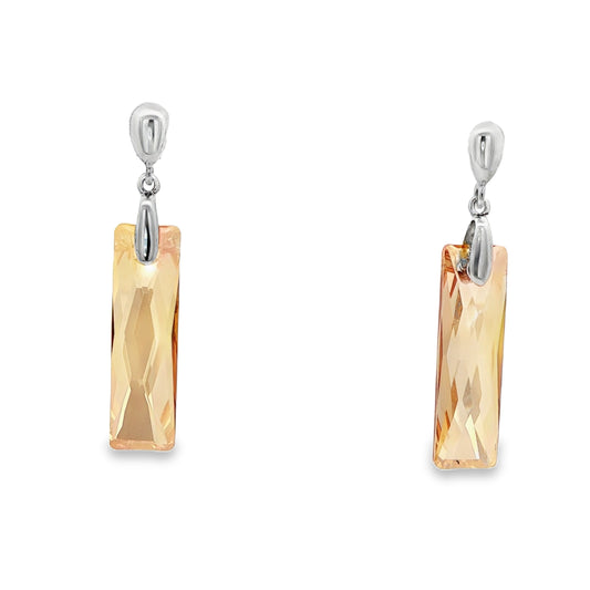 Golden Prism Drop Earrings