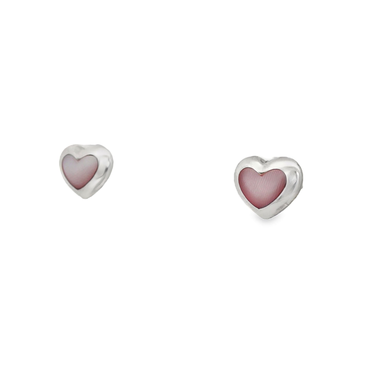 Blush Heart Glow Stud Earrings