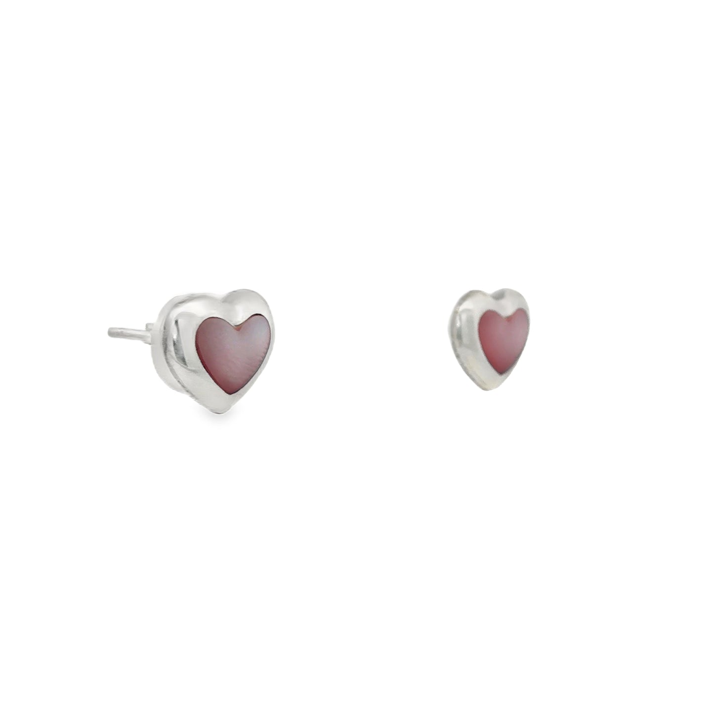 Blush Heart Glow Stud Earrings