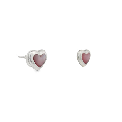 Blush Heart Glow Stud Earrings