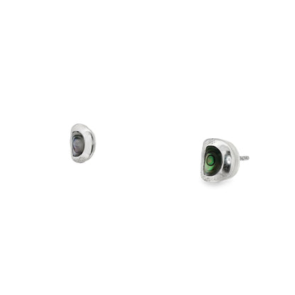 Ocean Aura Shell Stud Earrings