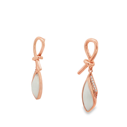Rose Knot Elegance Drop Earrings