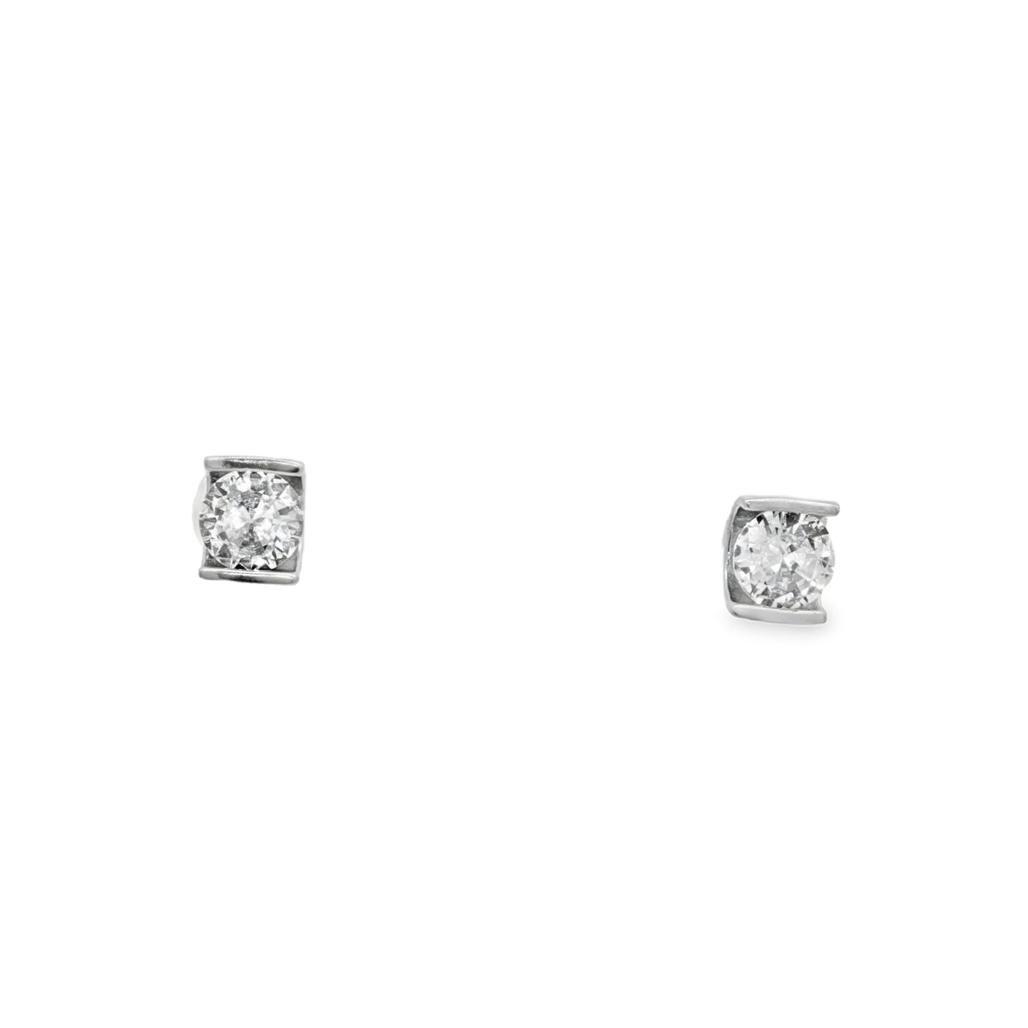 Classic Solitaire Stud Earrings
