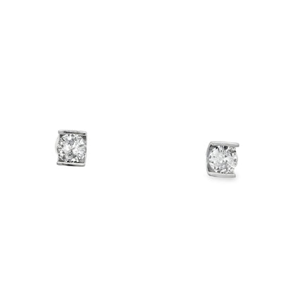 Classic Solitaire Stud Earrings