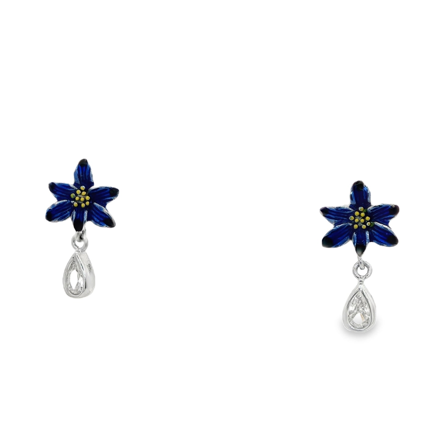 Midnight Bloom Drop Earrings