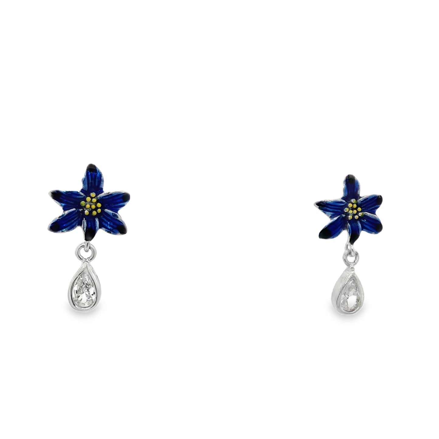 Midnight Bloom Drop Earrings