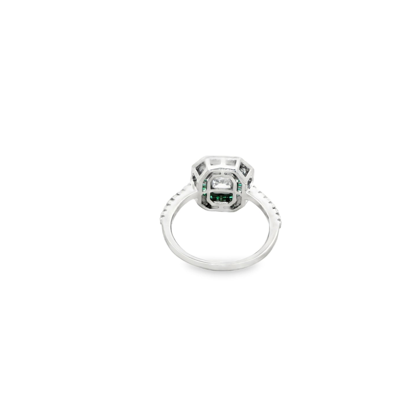 Emerald Halo Royale Ring
