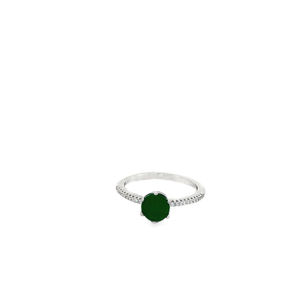 Emerald Grace Solitaire Ring