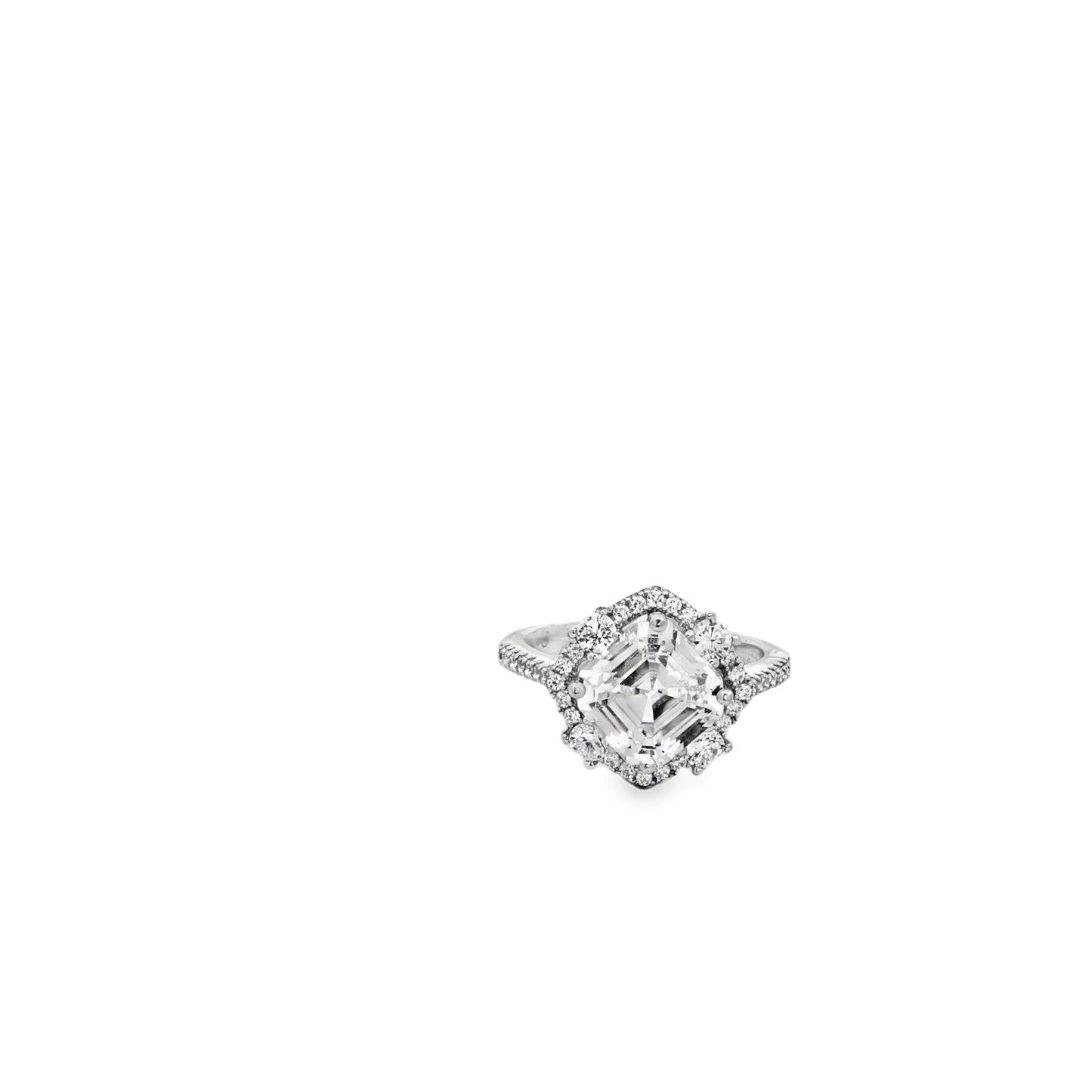 Royal Cushion Halo Diamond Ring