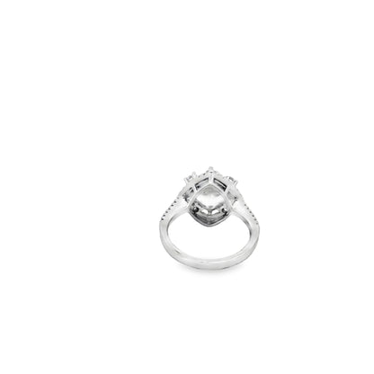 Royal Cushion Halo Diamond Ring