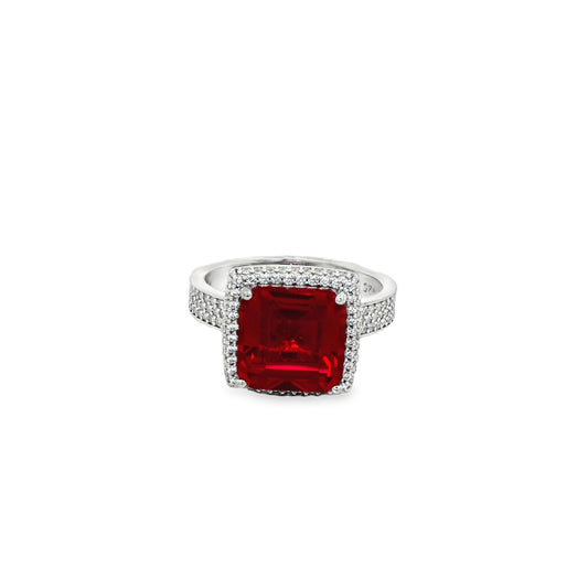 Scarlet Majesty Halo Ring