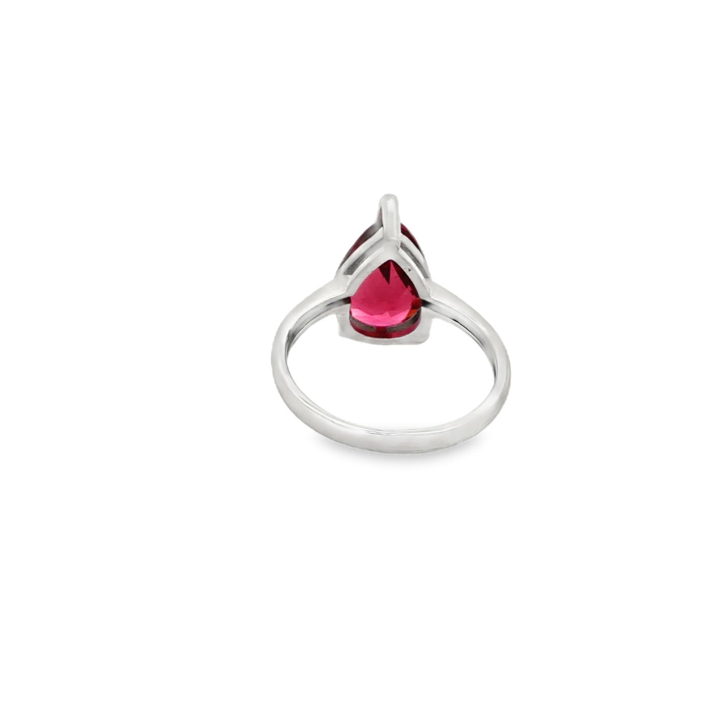 Crimson Teardrop Diamond Ring